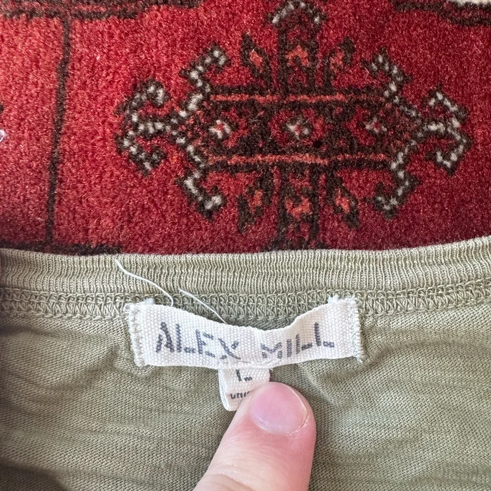 Alex Mill Green Short Sleeve Tee - Picture 2 of 5